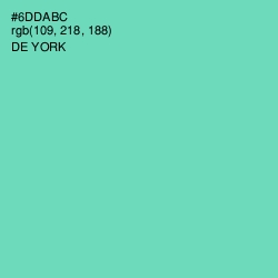 #6DDABC - De York Color Image